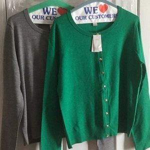 BR Extra Fine Merino Wool Cardigans. New